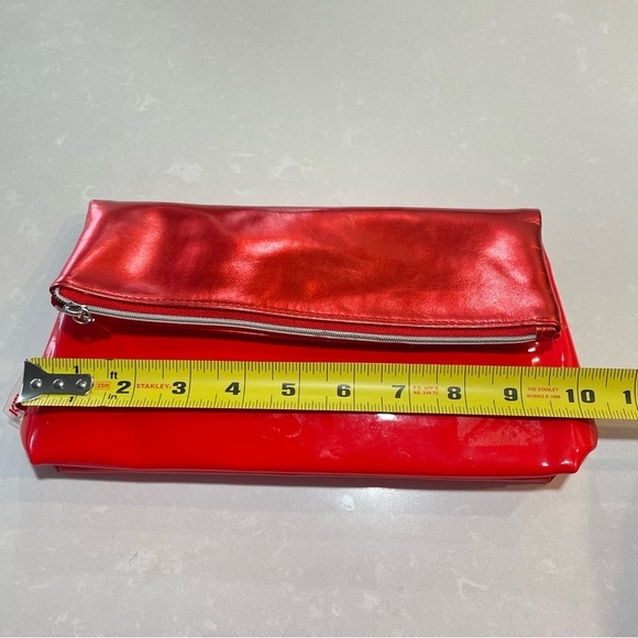 KENZO RED SHINNY MINI BAG POUCH MAKEUP BAG PURSE - Picture 11 of 13